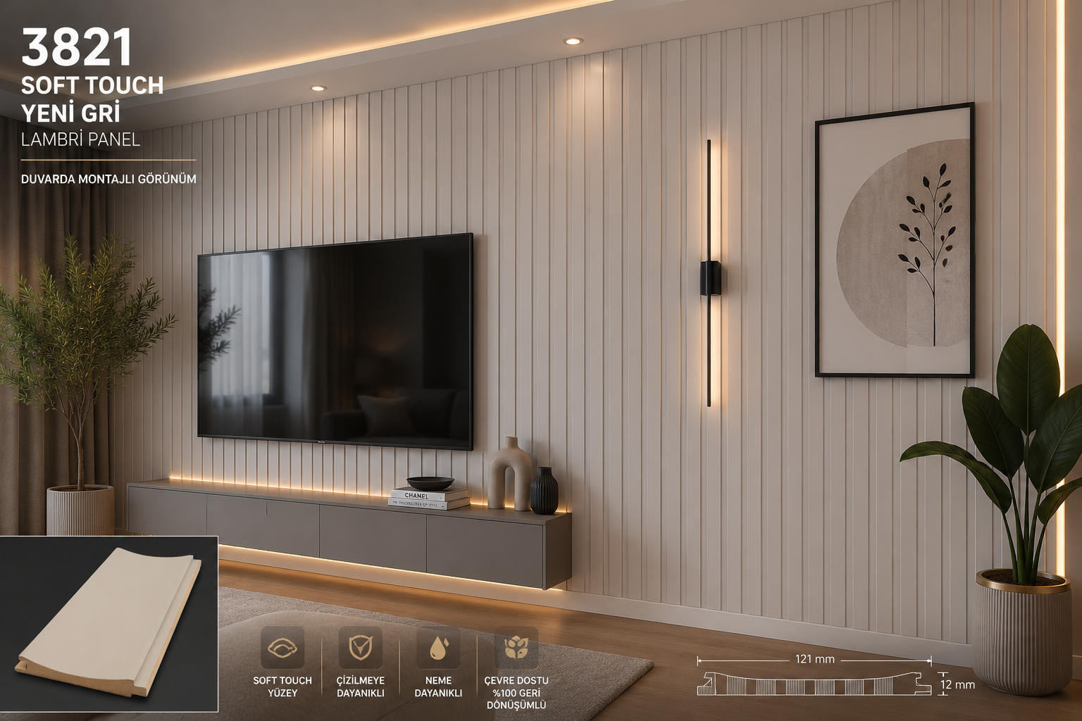 LB 3821 SOFT TOUCH YENİ GRİ